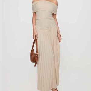 Lioness / Princess Polly FIELD OF DREAMS MAXI DRESS OATMEAL